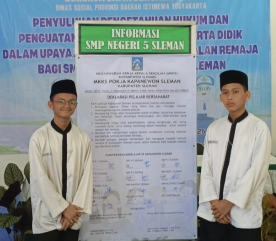 Deklarasi anti bullying di SMP 5 Sleman